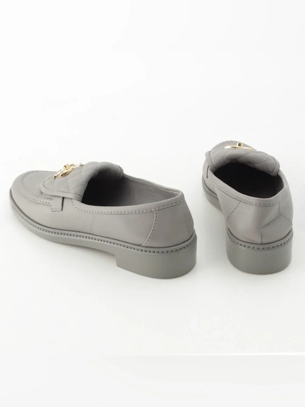 CHANEL Interlocking CC Logo Loafers / Size EU 38 (Rare)